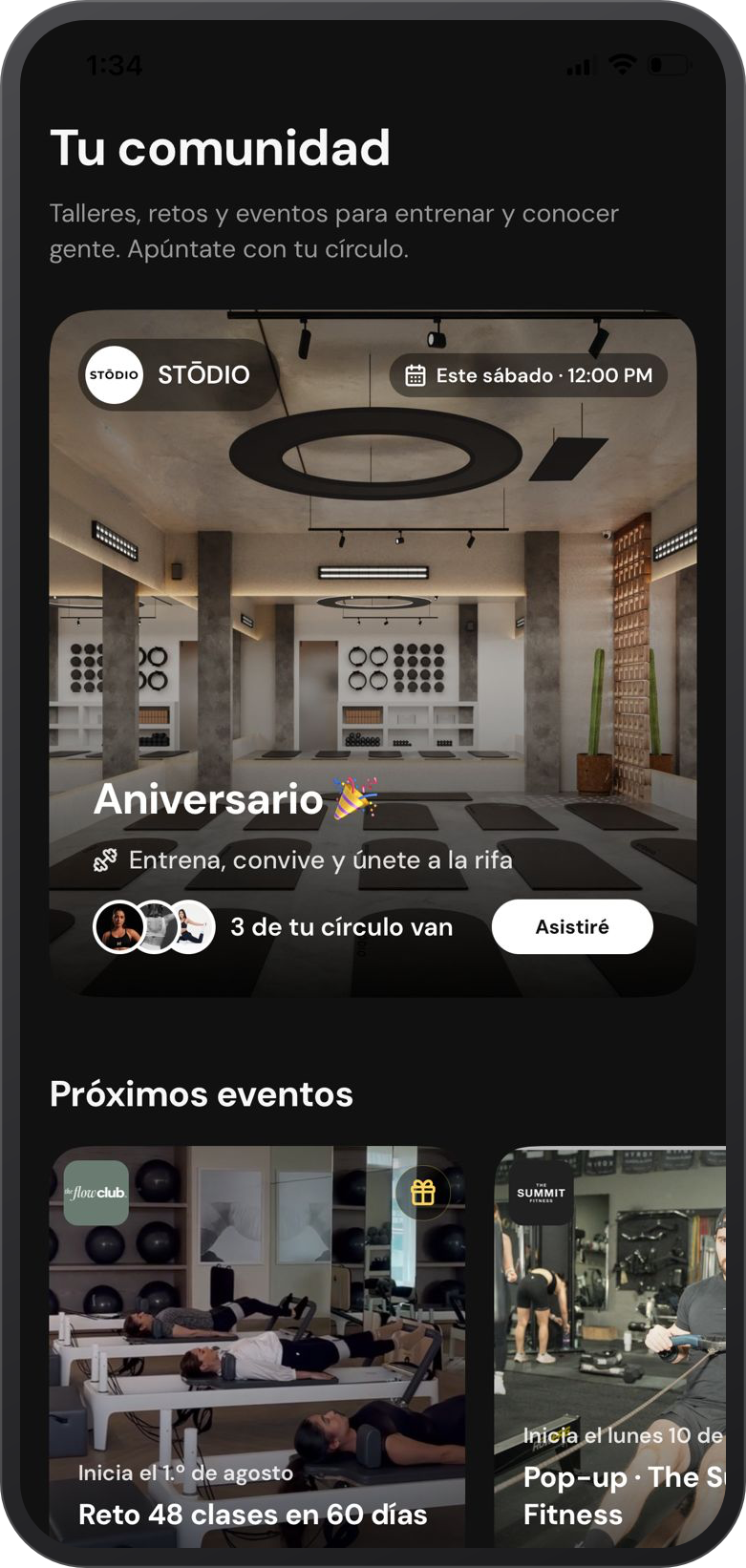 Eventos y retos con tu comunidad